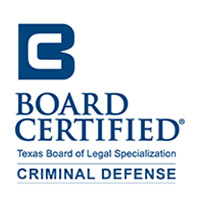 Texas Board of Legal Specialization Board Certified Criminal Defense attorney